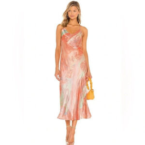 Rails Kaiden Pastel Marble Dress Strappy Maxi Women's Medium Taylor Swift Lover